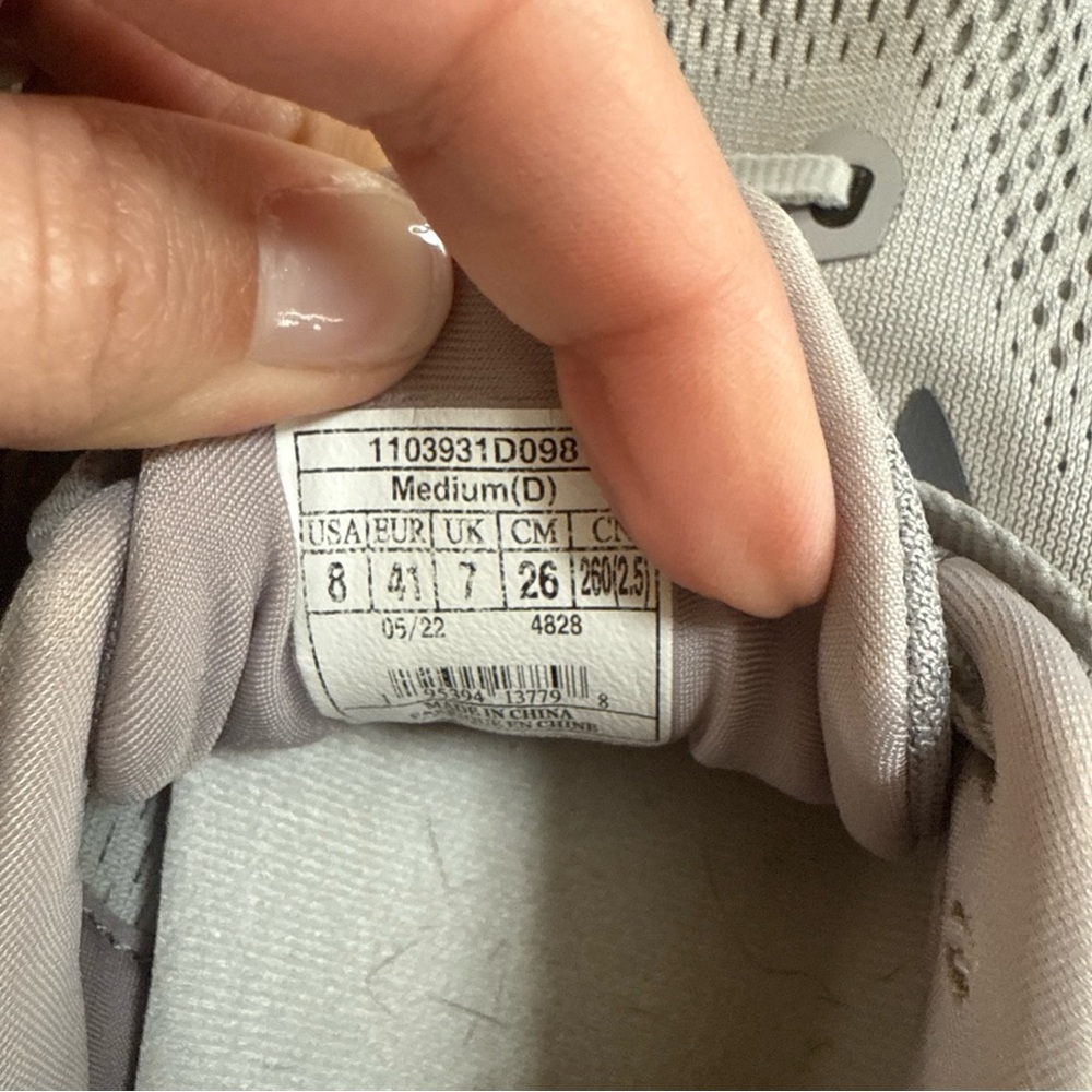 Brooks Ghost 15 Women’s Gray Running Shoes Size 8‎ B Medium Athletic Sneakers - Picture 7 of 8
